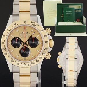 Rolex Daytona 40mm Champagne Gold Two Tone Watch